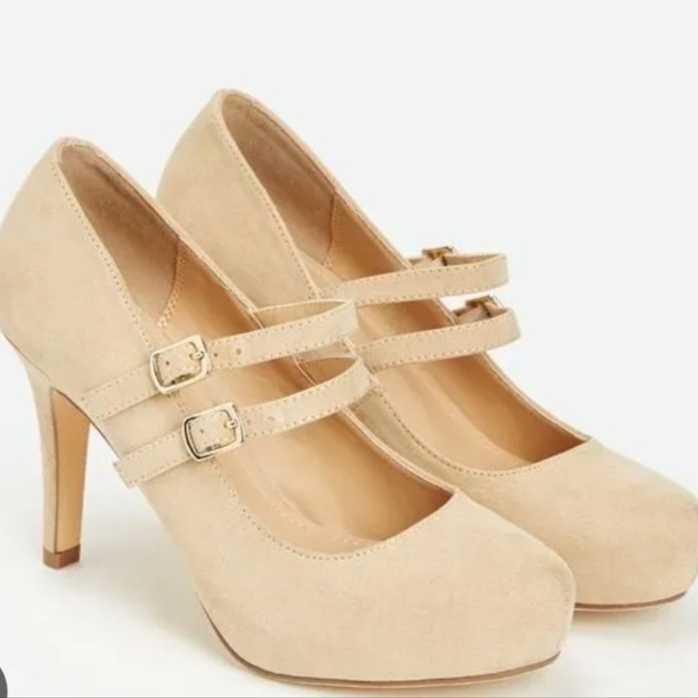 JustFab Rayna Womens Shoes Nude Size 8.5